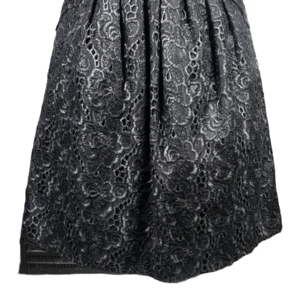 Anthro Leifsdottir Lingonberry Black Floral Lace Dress Size 2 - Picture 8 of 14